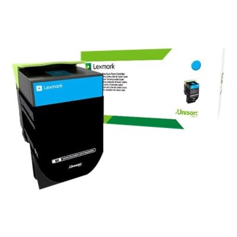 Lexmark originální toner 70C2XCE, cyan, 4000str., extra high capacity