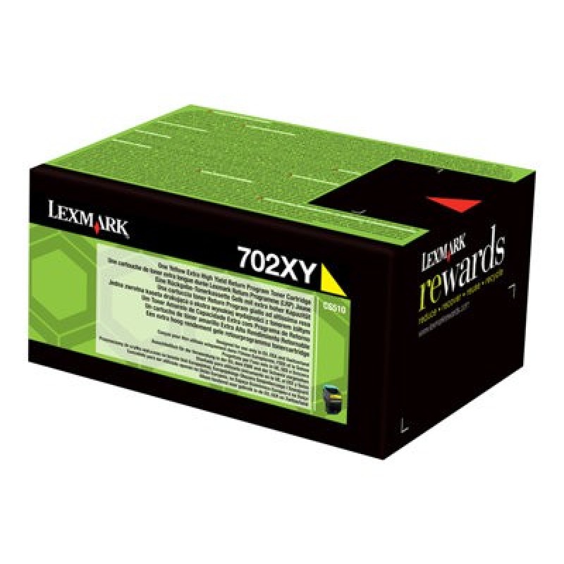 Lexmark originální toner 70C2XY0, yellow, 4000str., extra high capacity, return