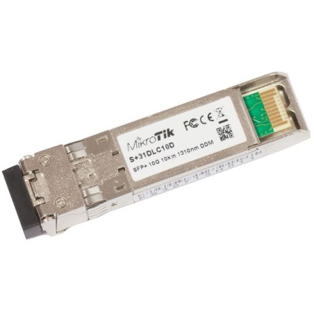 MikroTik SFP+ (miniGBIC) modul S+31DLC10D, SM, 10km, 10G