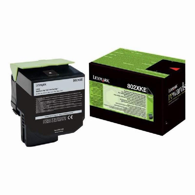 Lexmark originální toner 80C2XKE, black, 8000str.