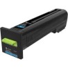 Lexmark originální toner 82K2XCE, cyan, 22000str., extra high capacity, return
