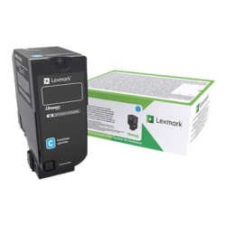 Lexmark originální toner 84C2HCE, cyan, 16000str., high capacity, return