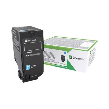 Lexmark originální toner 84C2HCE, cyan, 16000str., high capacity, return