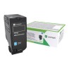 Lexmark originální toner 84C2HCE, cyan, 16000str., high capacity, return