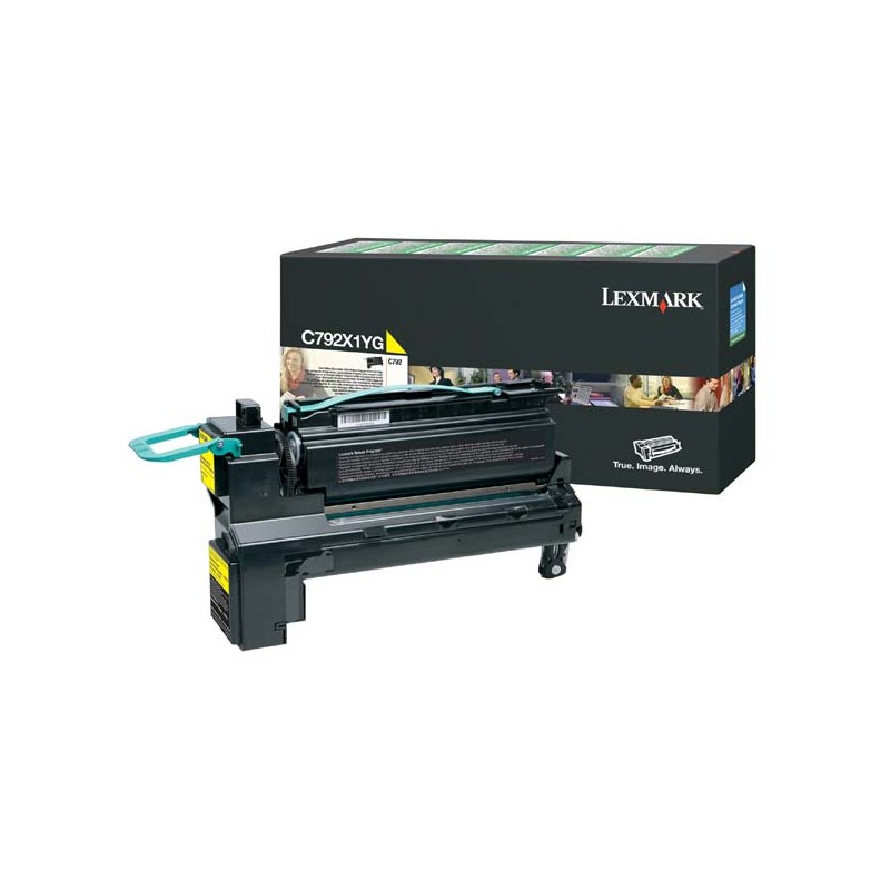 Lexmark originální toner C792X1YG, yellow, 20000str., extra high capacity, return