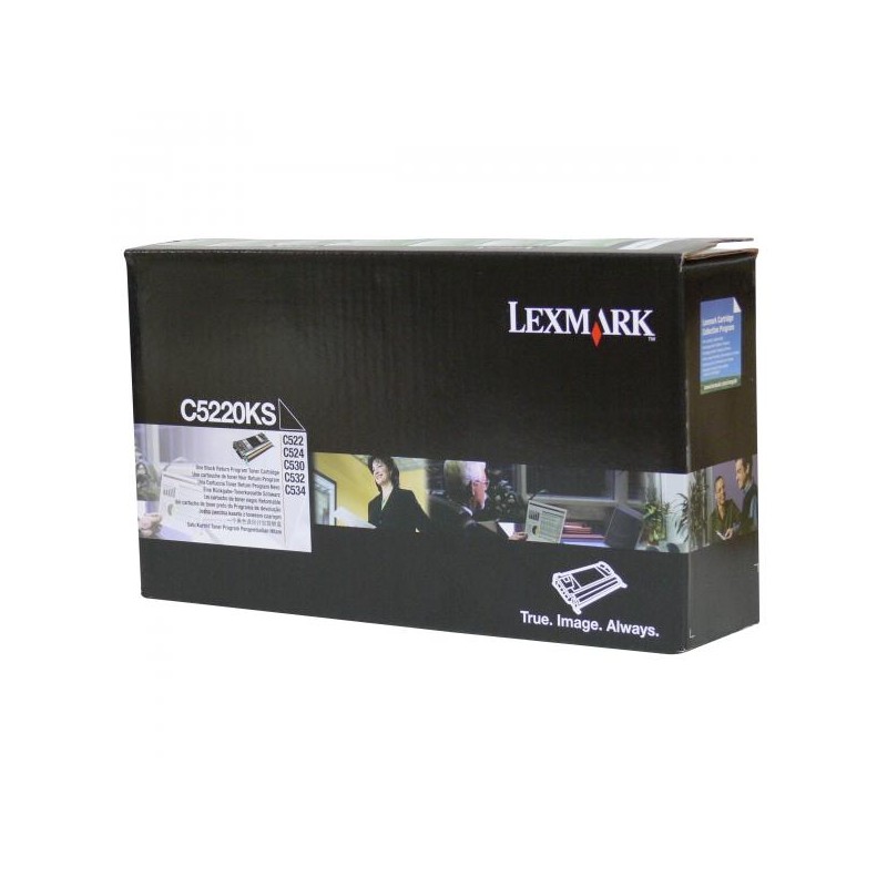 Lexmark originální toner C5220KS, black, 4000str., return