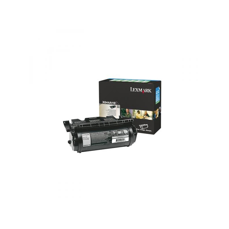 Lexmark originální toner X644A11E, black, 10000str., return