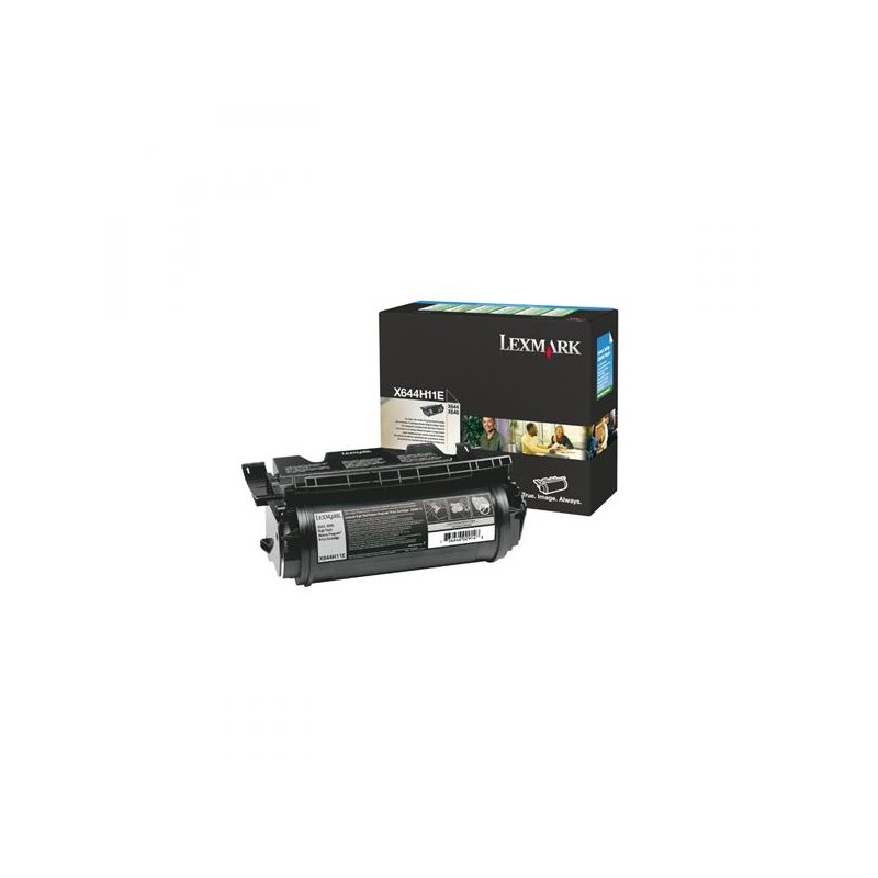 Lexmark originální toner X644H11E, black, 21000str., return