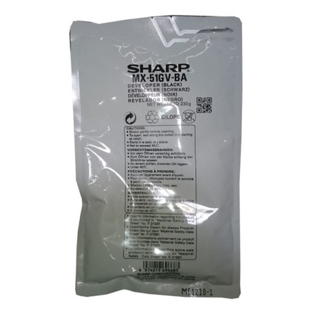 Sharp originální developer MX51GVBA, black, 150000str.