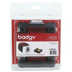 Badgy originální páska do tiskárny karet, CBGR0100C, barevná, Badgy