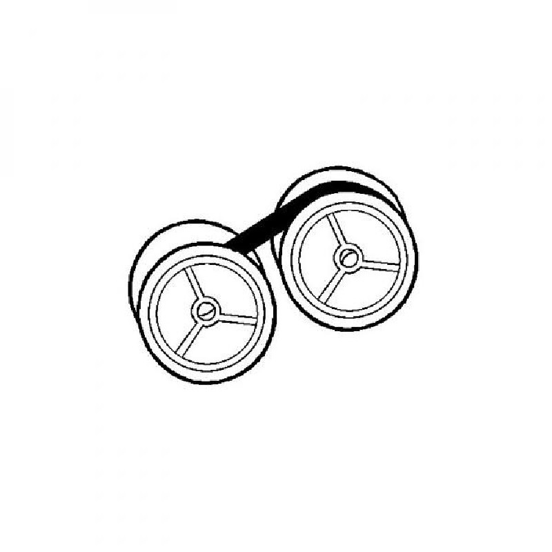 Páska pro psací stroj pro Triumpf Adler 1210, GR. 51U, SP 542, černá, textilní, 13/6, N