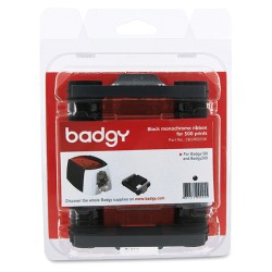 Badgy originální páska do tiskárny karet, CBGR0500K, černá, Badgy
