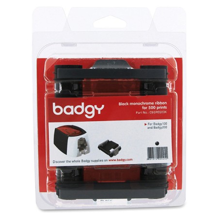 Badgy originální páska do tiskárny karet, CBGR0500K, černá, Badgy