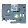Brother originální páska do tiskárny štítků, Brother, TZE-MPSL31, černý tisk/stříbrný podklad, 4m, 12mm, krajkový vzor