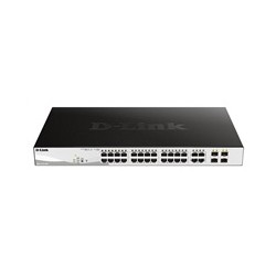 D-Link DGS-1210-24P 28-port Smart PoE Switch, 24x GbE PoE+, 4x RJ45/SFP, PoE 193W