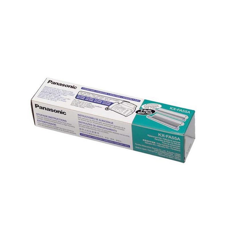 Panasonic originální fólie do faxu KX-FA55E/A, 2*150s, Panasonic Fax KX-FP 82, 80, 81, 85, 86, 150, 155, KX-FM 90
