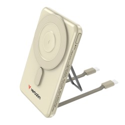 Verbatim Power banka Charge ,n, Go se dvěma kabely 5V, nabíjení telefonu, 32253, 5 000mAh, magnetické připevnění, zlatá