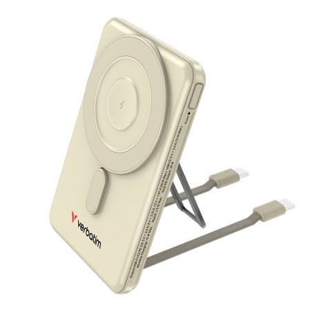 Verbatim Power banka Charge ,n, Go se dvěma kabely 5V, nabíjení telefonu, 32253, 5 000mAh, magnetické připevnění, zlatá