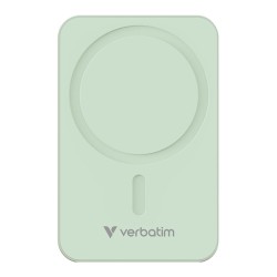 Verbatim power banka s bezdrátovým nabíjením 5V, nabíjení telefonu, 32224, 20000mAh, magnetické připevnění, Zelená
