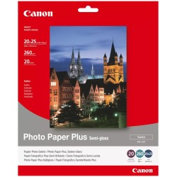 Canon Photo Paper Plus Semi-Glossy, SG-201, foto papír, pololesklý, saténový typ 1686B018, bílý, 20x25cm, 8x10", 260 g/m2, 20