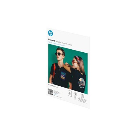 HP Nažehlovací fólie pro tmavé tkaniny HP Iron-On Tra, 8L1U7A, papír, matný, 8.27" x 11.69", g/m2