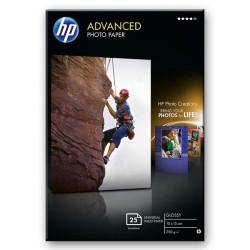 HP Advanced Glossy Photo Paper, Q8691A, foto papír, bez okrajů typ lesklý, zdokonalený typ bílý, 10x15cm, 4x6", 250 g/m2, 25