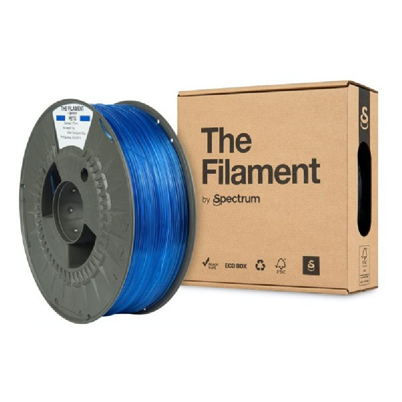 Spectrum The Filament Filament PETG 1000g, transparent blue, DOPRODEJ