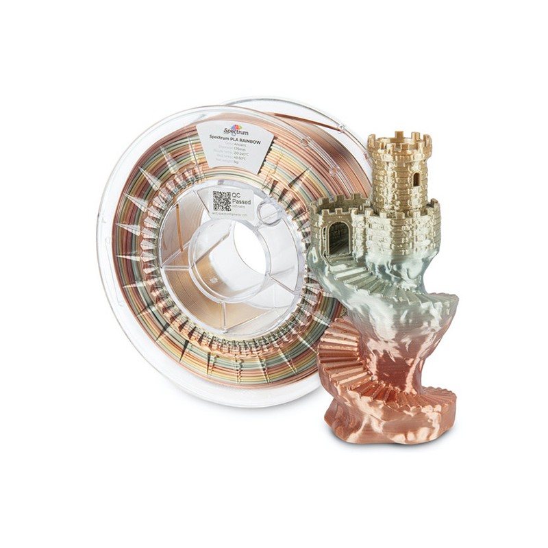 Spectrum Filament PLA Silk Rainbow 1000g, ancient, DOPRODEJ