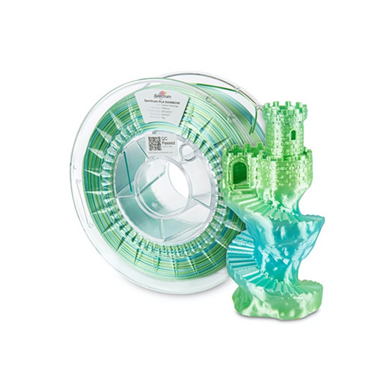 Spectrum Filament PLA Silk Rainbow 1000g, ocean melange