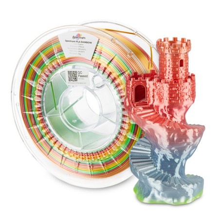 Spectrum Filament PLA Silk Rainbow 1000g,