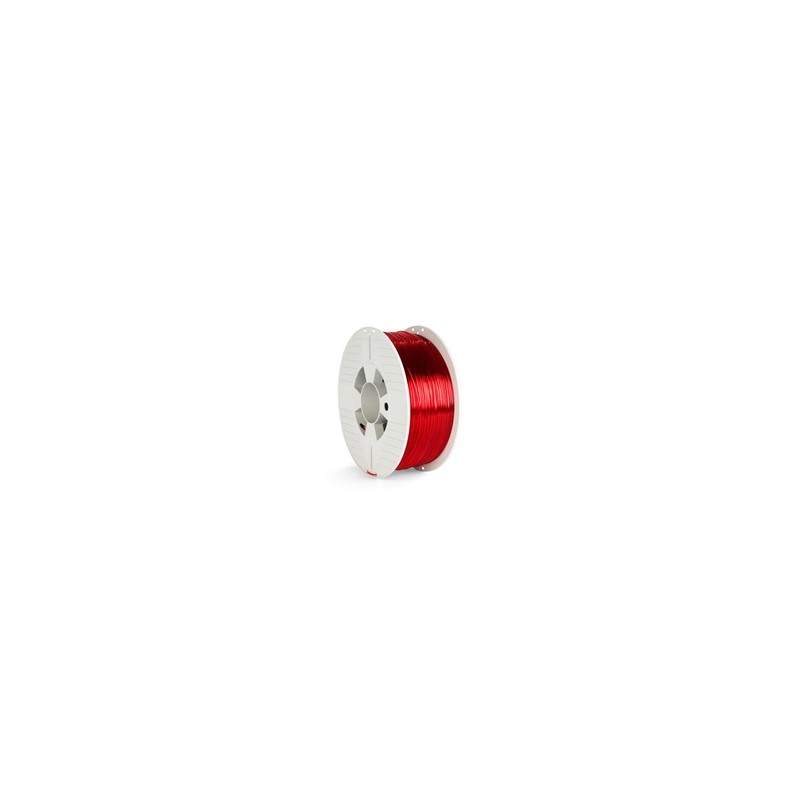 VERBATIM 3D Printer Filament PET-G 1.75mm, 327m, 1kg red transparent