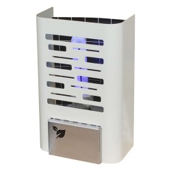 Lapač hmyzu a komárů 230 V, až 50 m2, 20W, stříbrný, Format1, IGLUCN, IP20, s lepící plochou