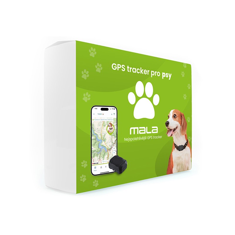 GPS tracker pro psy černý, ONI 67378, Mala