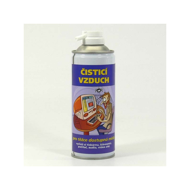 Čisticí hořlavý stlačený vzduch, na těžce přístupná místa, 400 ml, Čistík