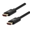 Video kabel HDMI samec - HDMI samec, HDMI 2.1 - Ultra High Speed, 1m, pozlacené konektory, hliníkové provedení krytky, černý