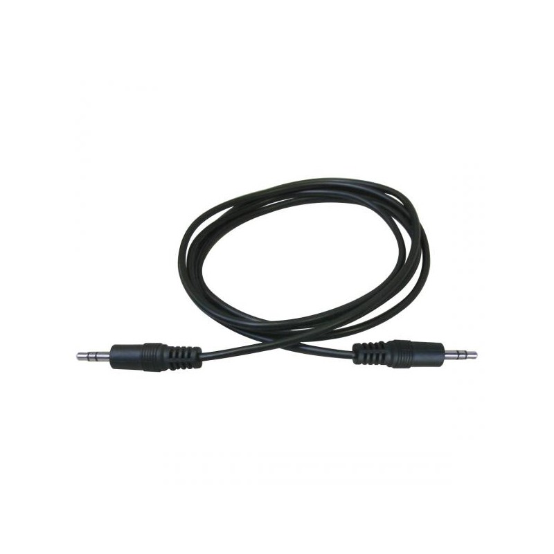 Audio kabel Jack (3.5mm) samec - Jack (3.5mm) samec, 1.5m, černý