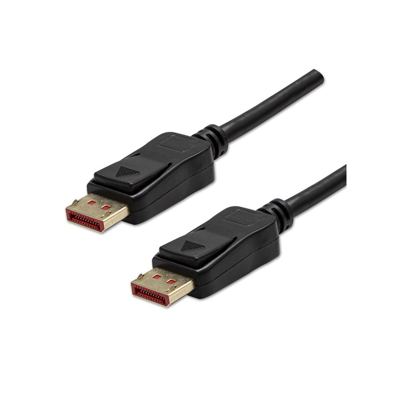 Video kabel DisplayPort samec - DisplayPort samec, DP v 1.4, 2m, pozlacené konektory, černý, Logo blistr, 8K@60Hz, 32,4Gb/s