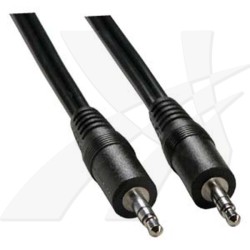 Audio kabel Jack (3.5mm) samec - Jack (3.5mm) samec, 10m, černá