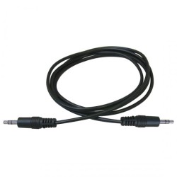 Audio kabel Jack (3.5mm) samec - Jack (3.5mm) samec, 2.5m, černá, DOPRODEJ