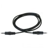 Audio kabel Jack (3.5mm) samec - Jack (3.5mm) samec, 2.5m, černá, DOPRODEJ