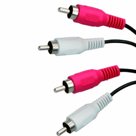 Audio kabel 2x CINCH samec - 2x CINCH samec, 5m, černá, DOPRODEJ