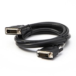 Video kabel DVI (24+1) samec - DVI (24+1) samec, Dual link, 2m, stíněný, černý, Logo blistr, DOPRODEJ