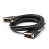 Video kabel DVI (24+1) samec - DVI (24+1) samec, Dual link, 2m, stíněný, černý, Logo blistr, DOPRODEJ