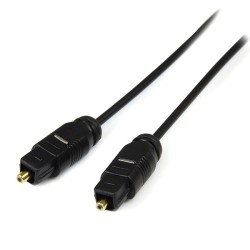 Audio kabel TOSLINK samec - TOSLINK samec, SPDIF OPTICAL, 2m, černá, DOPRODEJ