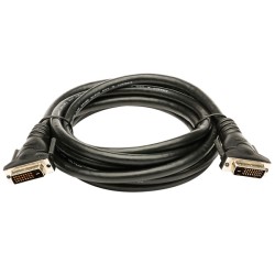 Video kabel DVI (24+1) samec - DVI (24+1) samec, Dual link, 3m, stíněný, černý, Logo blistr, DOPRODEJ