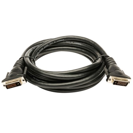 Video kabel DVI (24+1) samec - DVI (24+1) samec, Dual link, 3m, stíněný, černý, Logo blistr, DOPRODEJ