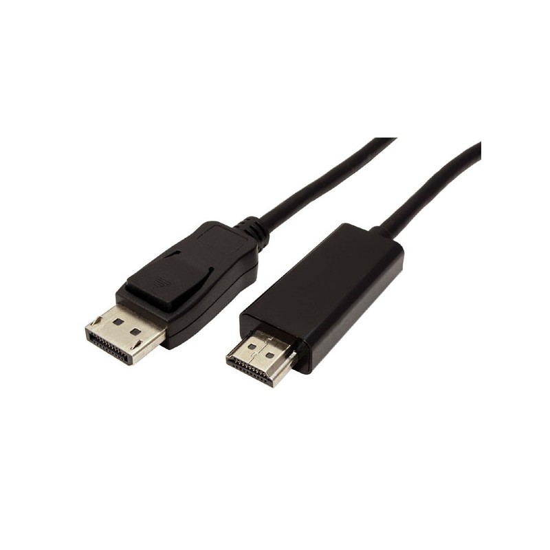 Video kabel DisplayPort samec - HDMI samec, 1m, černá, DOPRODEJ