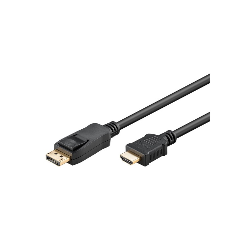 Video kabel DisplayPort samec - HDMI samec, 2m, černá, DOPRODEJ