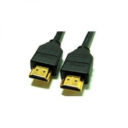 Video kabel HDMI samec - HDMI samec, HDMI 1.4 - High Speed with Ethernet, 2m, pozlacené konektory, černý, DOPRODEJ
