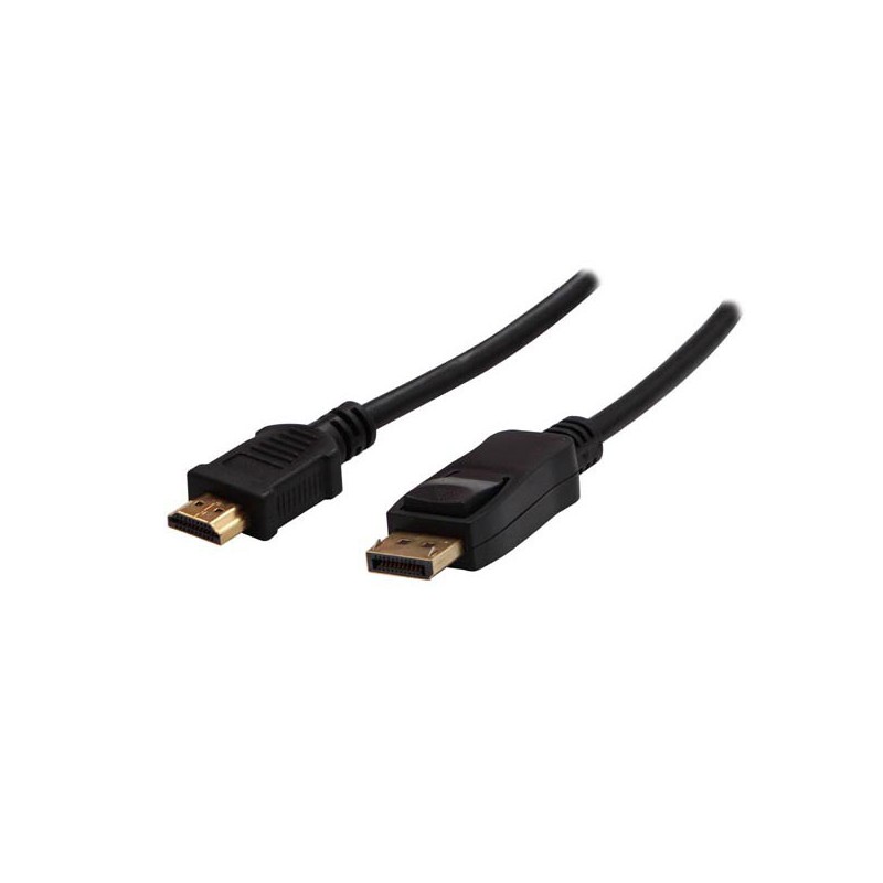 Video kabel DisplayPort samec - HDMI samec, 5m, černá, Logo blistr, DOPRODEJ